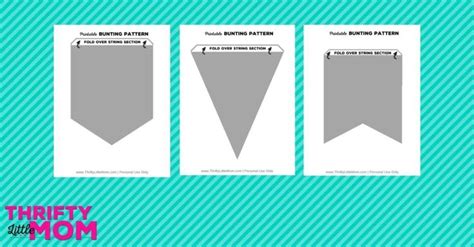 3 Printable Bunting Template Designs For Party Or Home Decor Bunting