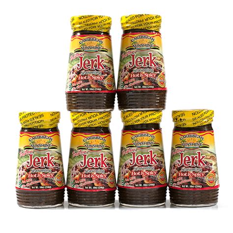 caribbean sunshine boston jerk seasoning hot and spicy value pack