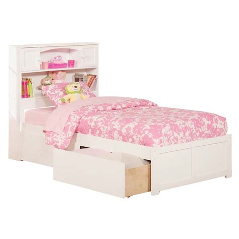 Stylewell vinedale biscuit beige upholstered twin bed with notch back and. Atlantic Furniture Newport Urban Twin XL Storage Platform ...