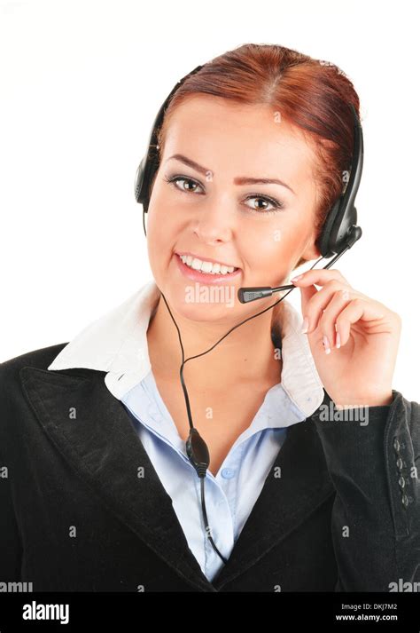 Call Center Operator Customer Support Help Desk Stock Photo Alamy