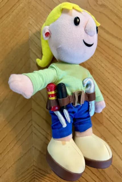 2002 Bob The Builder Wendy Girl Builder 9 Plush Stuffed Toy Doll