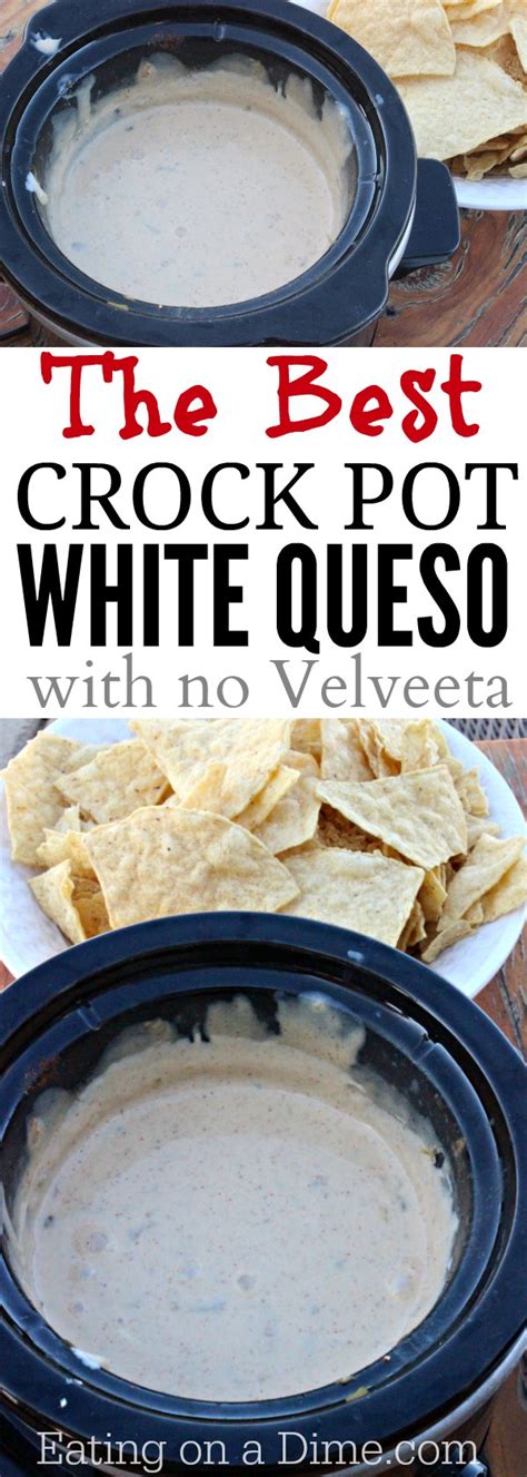 The Best Crock Pot White Cheese Dip Recipe Food Recipes White