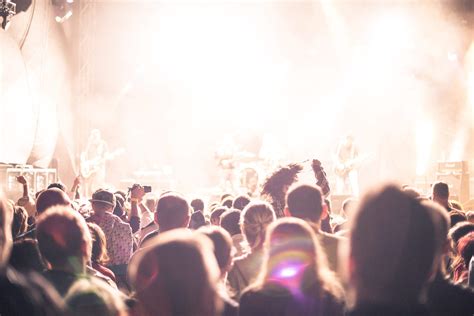 Crowds Of Party People Enjoying A Live Concert Free Stock Photo Picjumbo