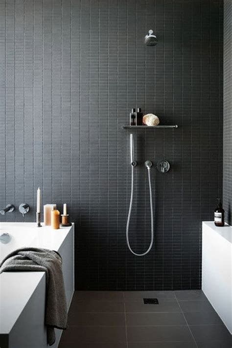 40 Dark Gray Bathroom Tile Ideas And Pictures 2022