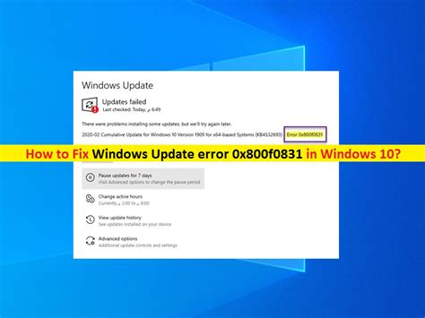 Comment Corriger Lerreur X F De Windows Update Dans Windows Techs Gizmos