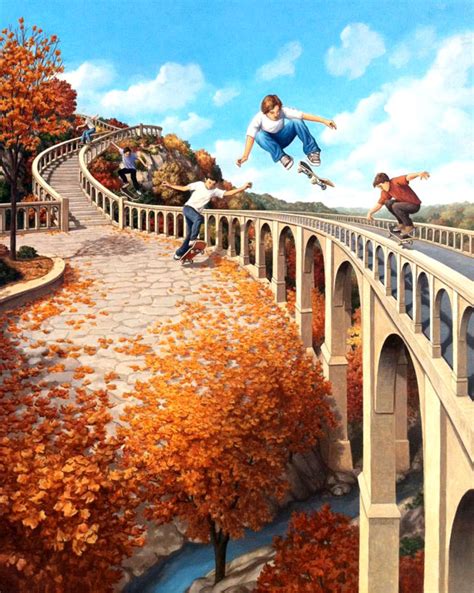 25 Fantastic Optical Illusion Art Works And Paintings By Rob Gonsalves
