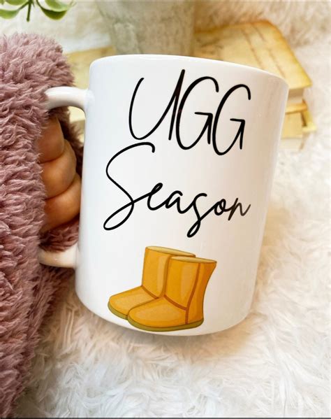ugg season coffee mug coffee cup ugh season t ideas ugh etsy