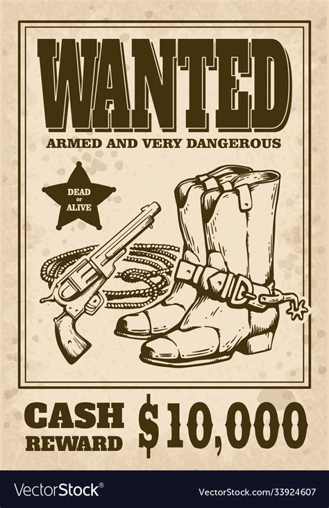 Western Wanted Poster Sayings