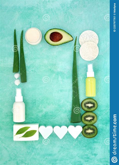 Natural Organic Plant Based Skin Care Ingredients Stock Image Image