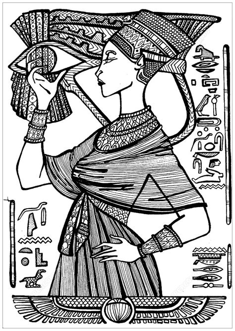 We have collected 38+ egyptian queen coloring page images of various designs for you to color. Cleopatra - Egypt Adult Coloring Pages