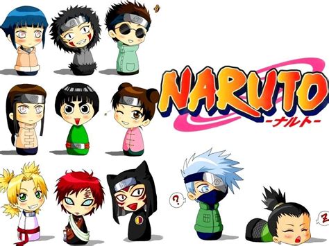 Naruto Shippuden Chibi Characters Wallpaper