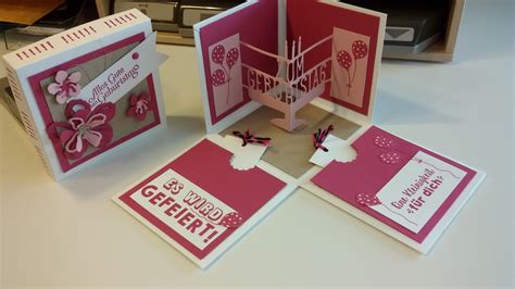 Weitere ideen zu explosionsbox, box, explosionsboxen. Bine-stempelt : Geburtstags-Explosionsbox