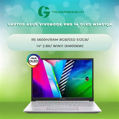 Laptop Asus Vivobook Pro 14 Oled M3401qa R5 5600h New