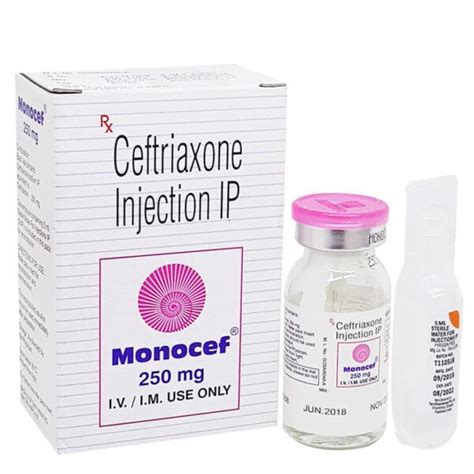 Monocef Injection 250mg Ceftriaxone Medsvalley4u