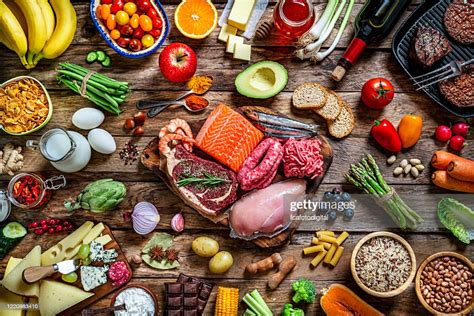 Food Backgrounds Large Variety Of All Types Of Food Carbohydrates