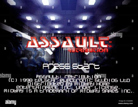 Assault Retribution Sony Playstation 1 Ps1 Psx Editorial Use Only