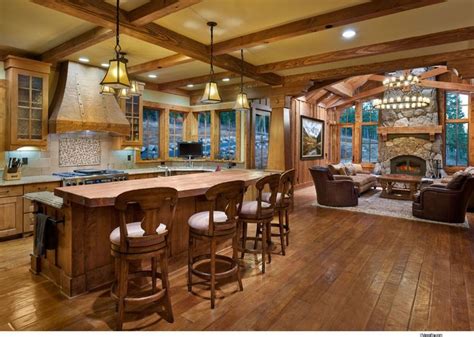 Lake house plans are great as both primary and secondary residences. For the Home | Lake house kitchen, House design, Mountain ...