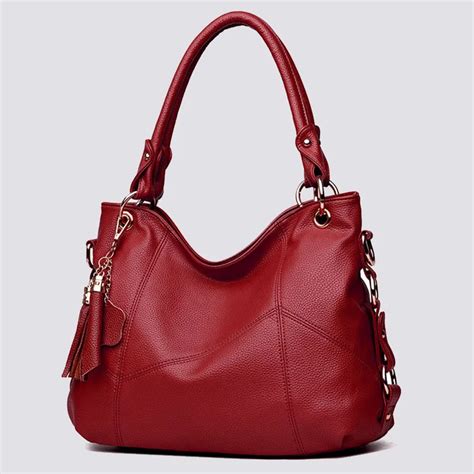 Women Leather Shoulder Bag Versatile Tote Bag Elegance Handbag Leather