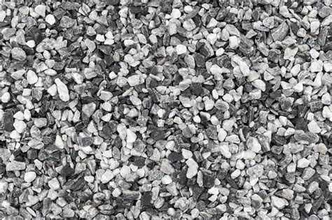 Seamless Background Photo Texture Of Black And White Gravel Stock