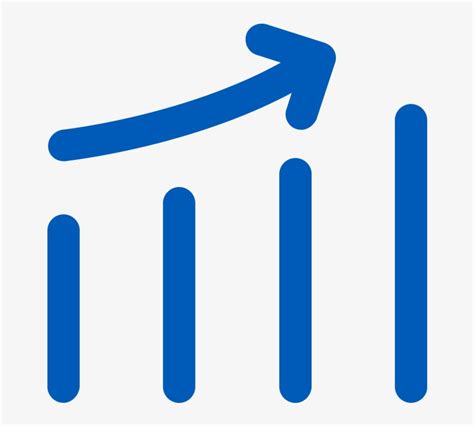 Icon Of Line Graph Going Up With Up Arrow Chart Transparent Png