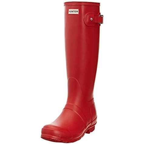 Women S Original Tall Military Red Knee High Rubber Rain Boot 6m Click Image To Review