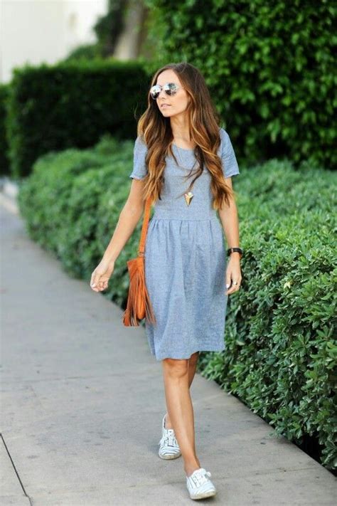 Casual Summer Dress Everyday Casual Fashion Dress With Sneakers With Images Spring