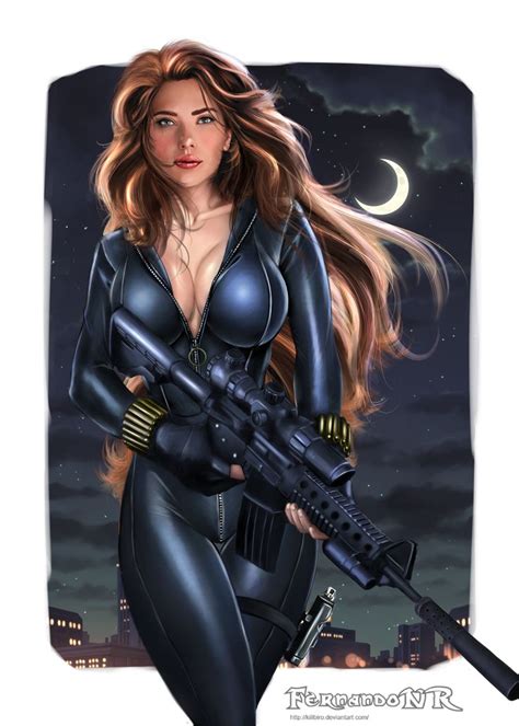 Black Widow Edited 2 2 By Killbiro On Deviantart Black Widow Marvel