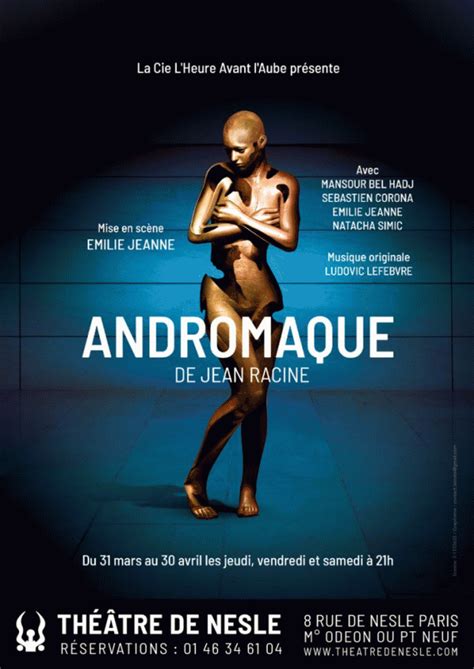 Andromaque - Théâtre de Nesle | L'Officiel des spectacles