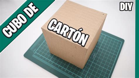 Cómo Hacer Un Cubo De Cartón Corrugado Youtube