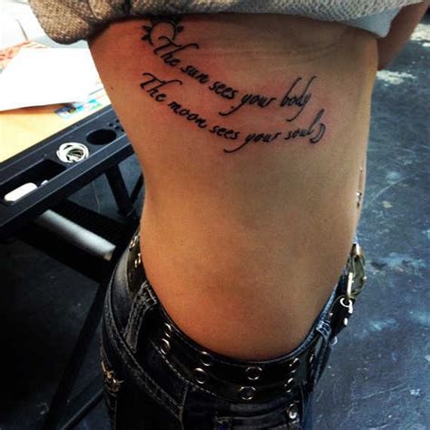 You know you want to get something to reflect the. 20 Engaging Rib Script Tattoos, Rib Quote, Rib Lettering