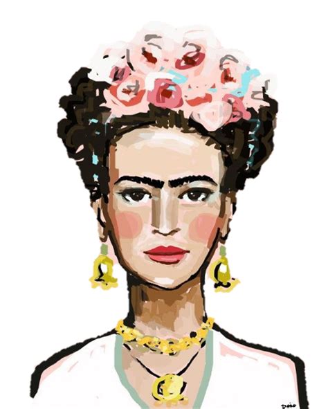Ilustração De Frida Kahlo Png