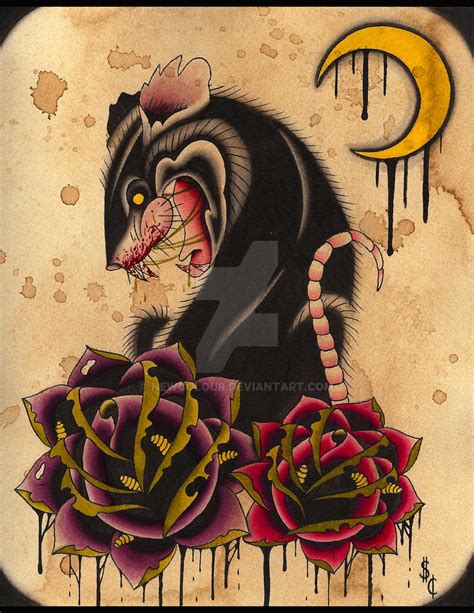 Rat Rose By Newcolour On Deviantart