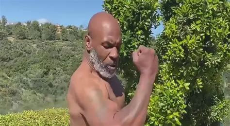 Shirtless Mike Tyson Shows Off His Incredible Physique At 53 Years Old Video