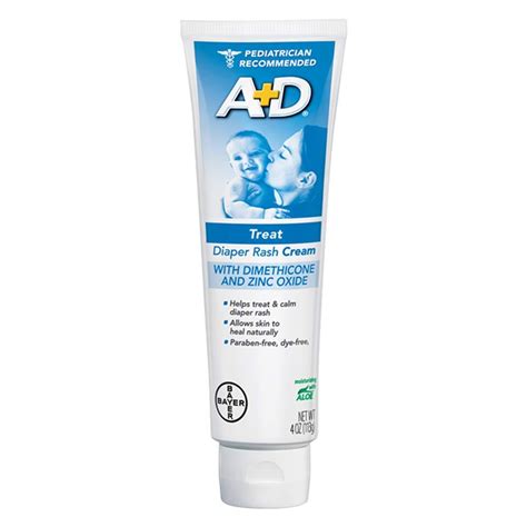 Ad Zinc Oxide Diaper Rash Treatment Cream Dimenthicone 1 Zinc Oxide