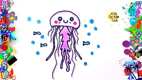 Como Dibujar Una Medusa Kawaii Facil Para NiÑos Dibujos Youtube