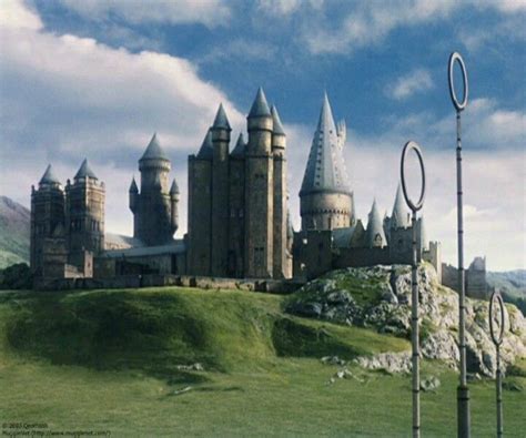 Hogwarts And The Quidditch Pitch Hogwarts Castle Harry Potter Unit