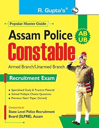 Assam Police Constable Ab Ub Recruitment Exam Guide Rph Editorial