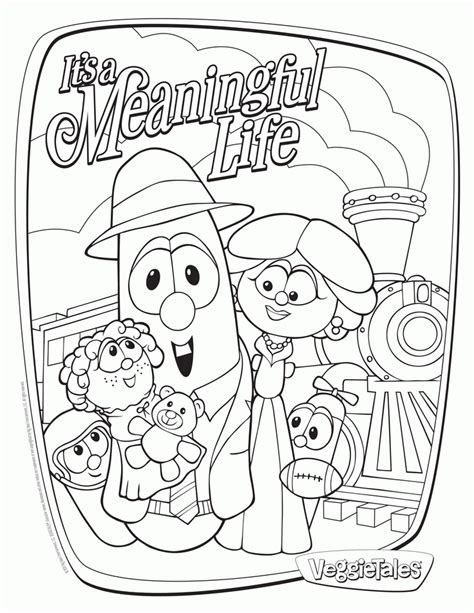 Veggie Tales Colouring Pages Clip Art Library