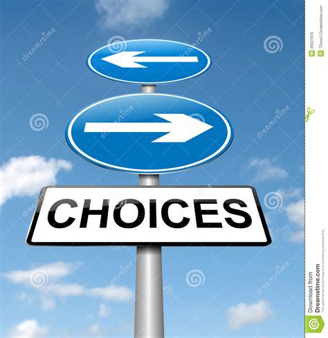 Choices concept. stock illustration. Illustration of opportunities - 26027916