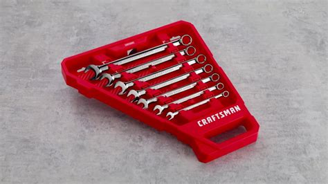 Craftsman 7 Piece Standard Gunmetal Chrome Metric Wrench Set Youtube