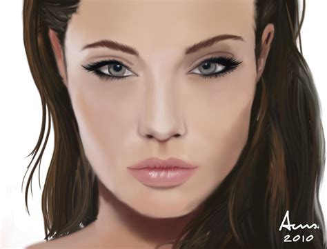 Angelina Jolie Painting By Alice789 On Deviantart