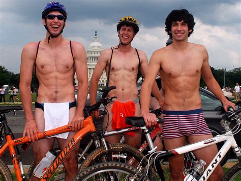 Three Genii World Naked Bike Ride Day Washington Dc