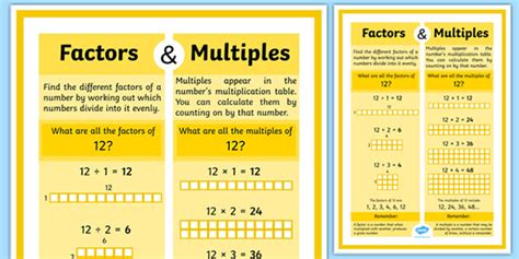 What Is A Multiple In Maths Multiples Of A Number Twinkl