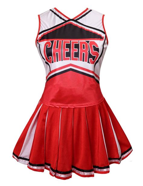 Colorful House Womens Cheerleader Costume Uniform Fancy Dresspom Poms Cheerleader Costume