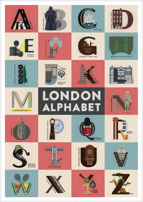 London Alphabet On Behance Typography Alphabet Alphabet Design