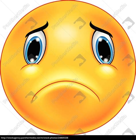 Traurigee Emoticon Gesicht Stock Photo 24869338 Bildagentur