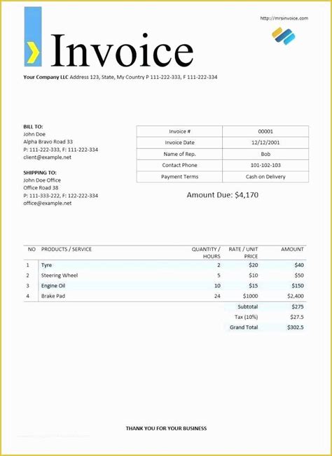 50 Invoice Html Template Bootstrap Free Download Heritagechristiancollege