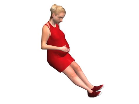 Pregnant Woman Sitting In Chair 3d Model 3ds Max Files