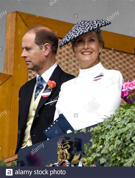 the earl of wessex left and the countess of wessex during day two of royal ascot at ascot
