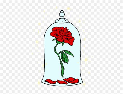 Beauty And The Beast Clipart Rose Bridal Shower Beast Beauty Themed